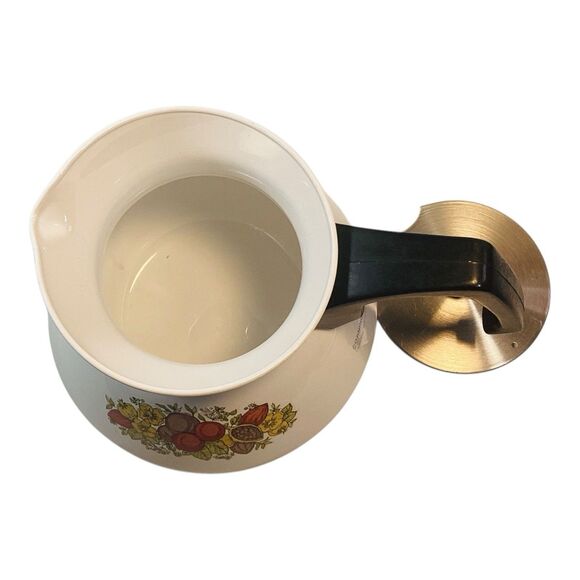 Corning Ware Spice of Life 6 Cup Tea Pot With Lid Vintage - Picture 10 of 11